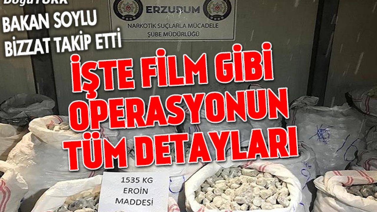 Film gibi operasyonla rekor uyuşturucuyu ele geçirdiler