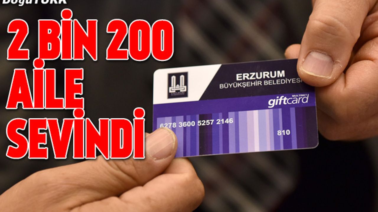 Erzurum Büyükşehir Belediyesinden 2200 aileye gıda yardımı