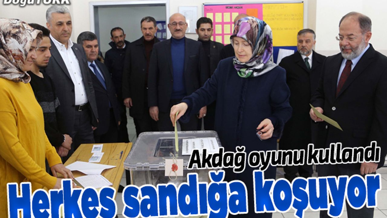 Akdağ: Herkes demokratik hakkını kullanmak için sandığa koşuyor