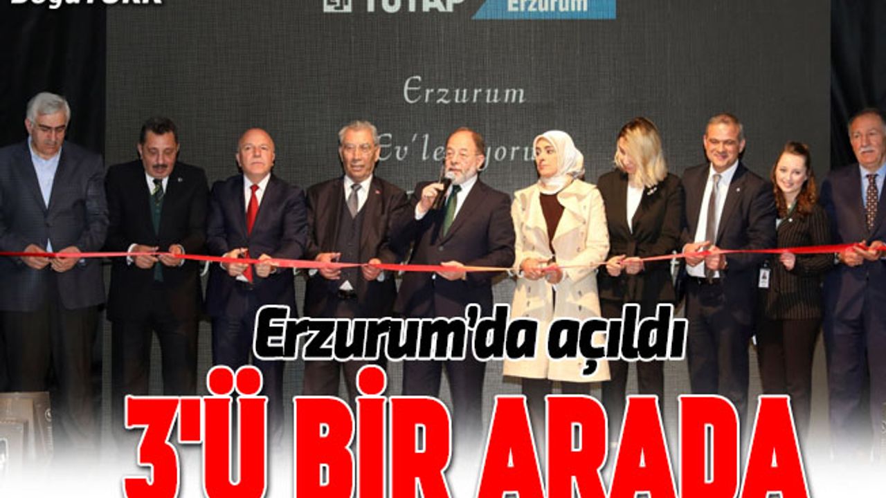 Erzurum'da üç fuar birden açıldı