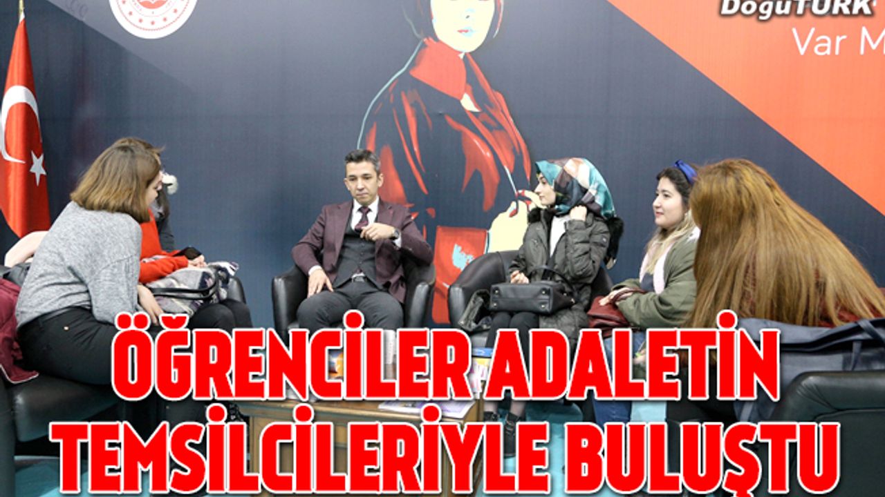 Öğrenciler "adalet"in temsilcileriyle görüşerek mesleği tanıdı