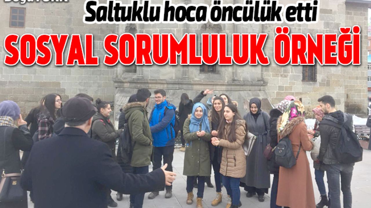Öğrencilerden sosyal sorumluluk örneği