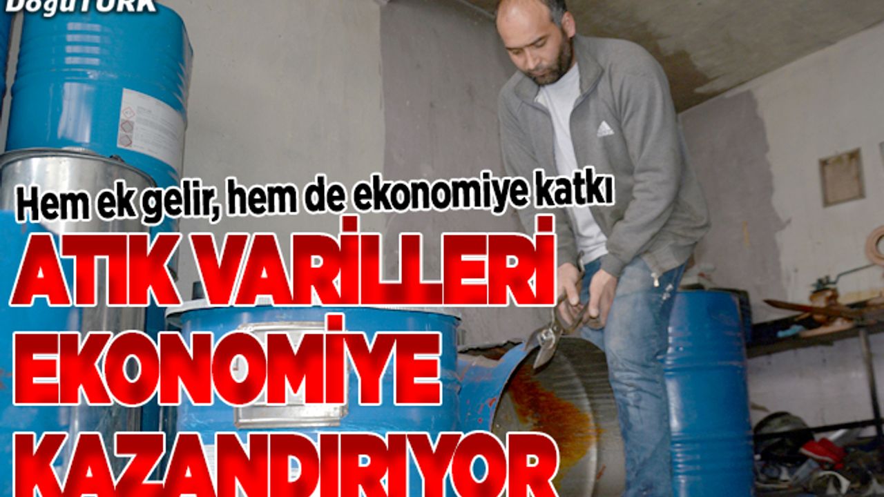 Atık varilleri soba yapıp ekonomiye kazandırıyor