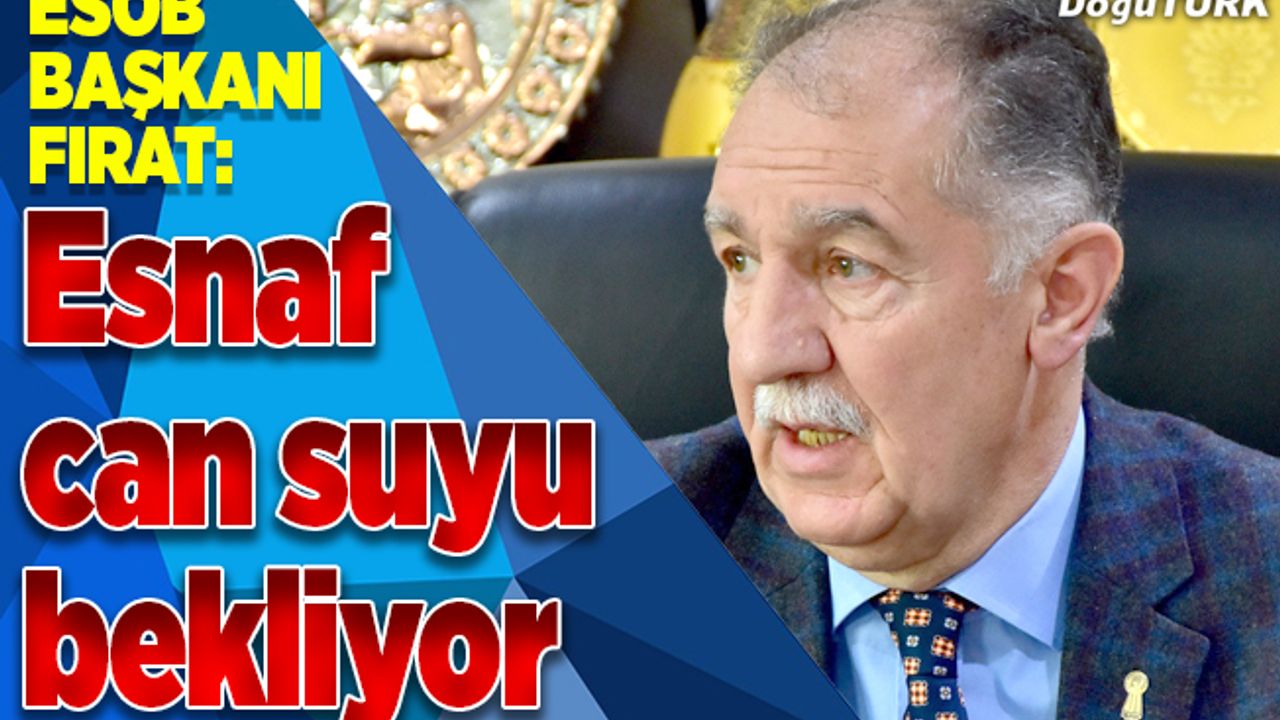 Esnaf can suyu kredisi bekliyor