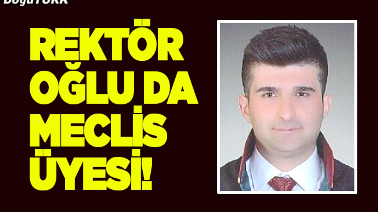 Rektör oğlu da Meclis üyesi!