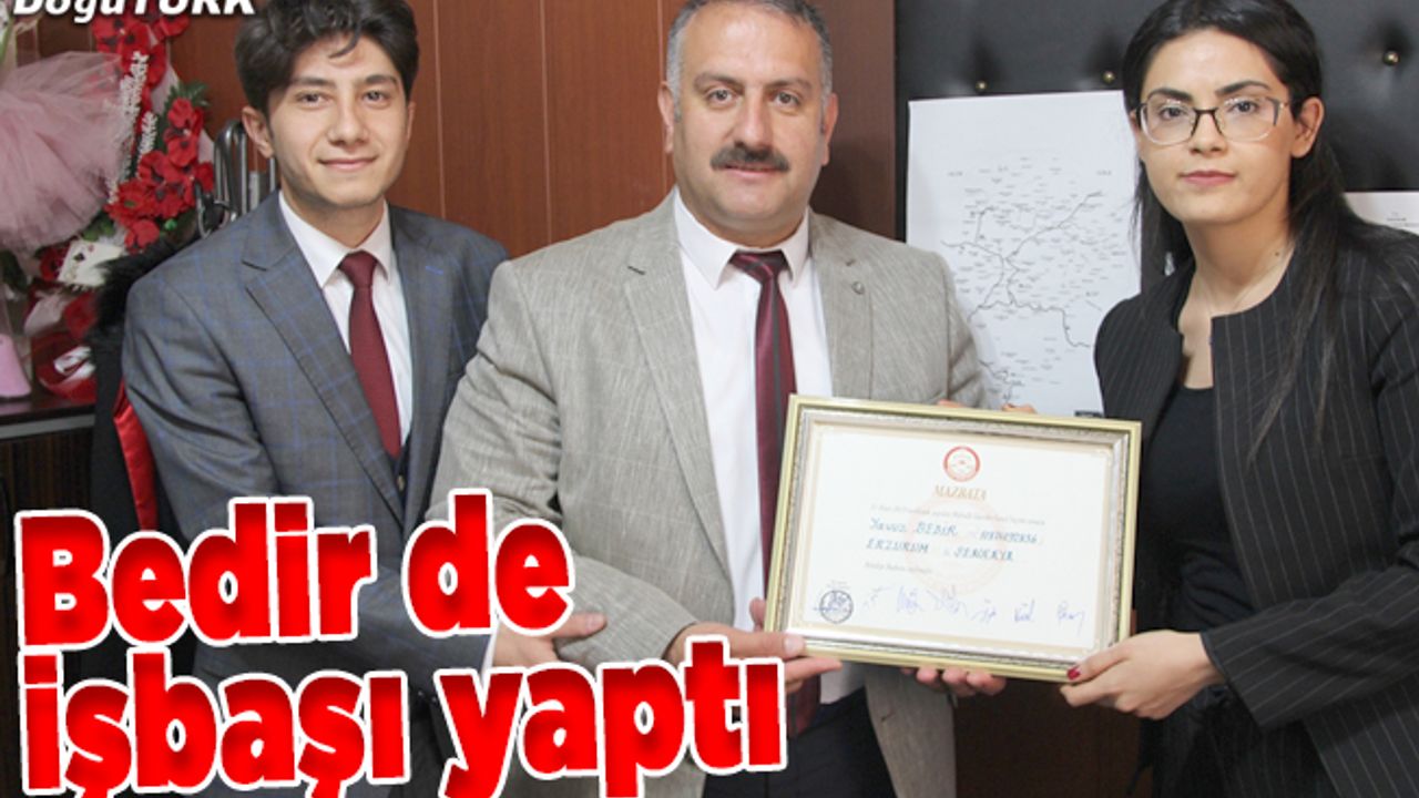 Şenkaya Belediye Başkanı Yavuz Bedir göreve başladı