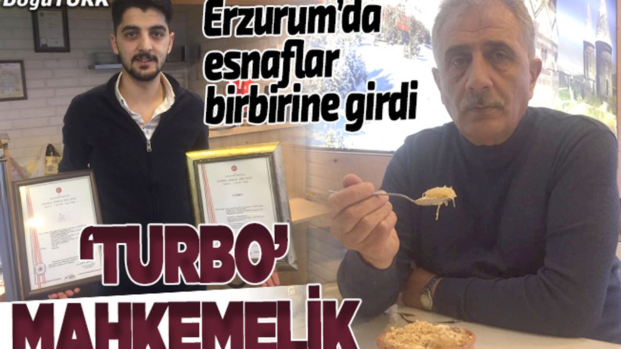 Turbo isimli sütlaç iki esnafı mahkemelik etti
