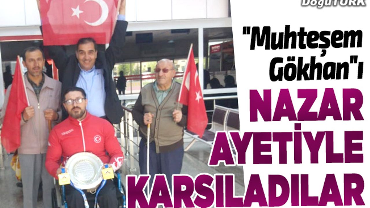 "Muhteşem Gökhan"a nazar ayetli tablo ile karşılama
