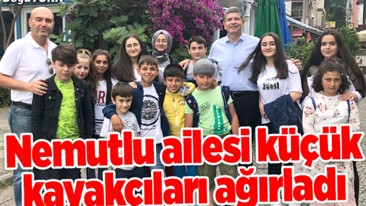 Aslı Nemutlu’nun ailesi genç kayakçıları İstanbul’da misafir etti