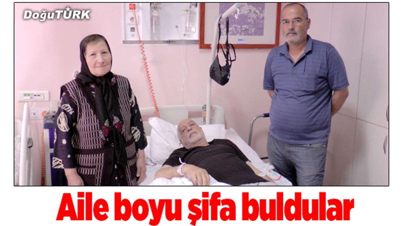 Azerbaycanlı aile şifayı Erzurum'da buldu