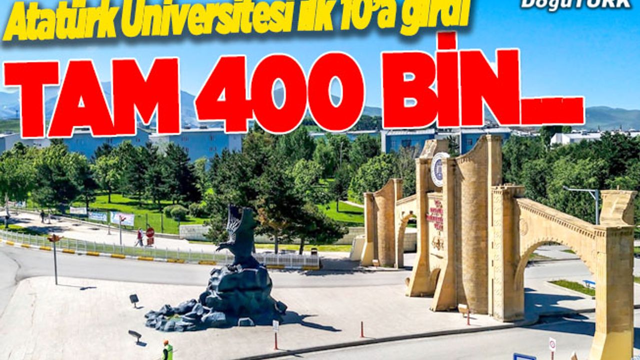 Atatürk Üniversitesi 400 bin öğrenciye ev sahipliği yapacak
