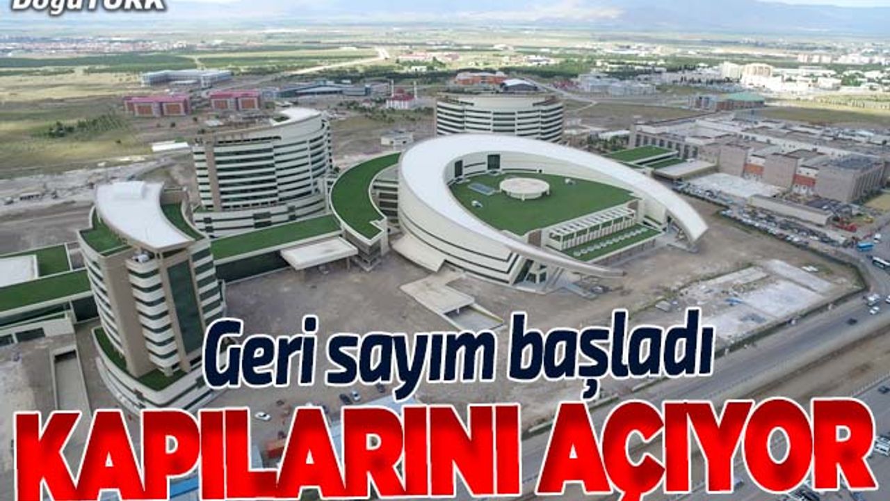 Erzurum Şehir Hastanesi hizmete açılmak için gün sayıyor