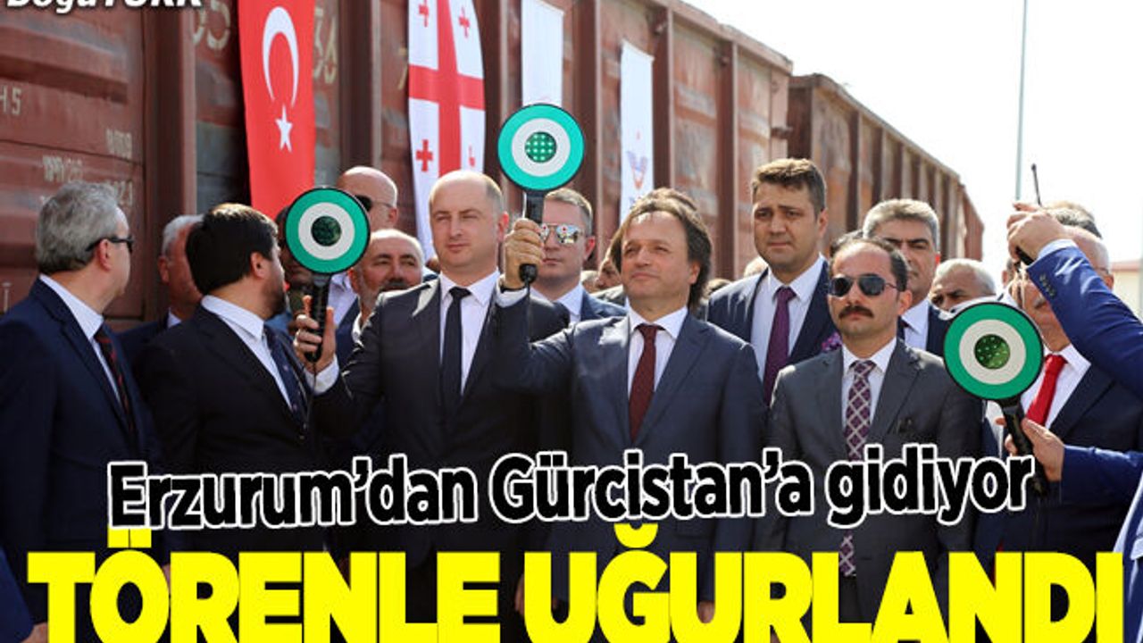 Türkiye ile Gürcistan arasındaki ilk ihracat treni yola çıktı