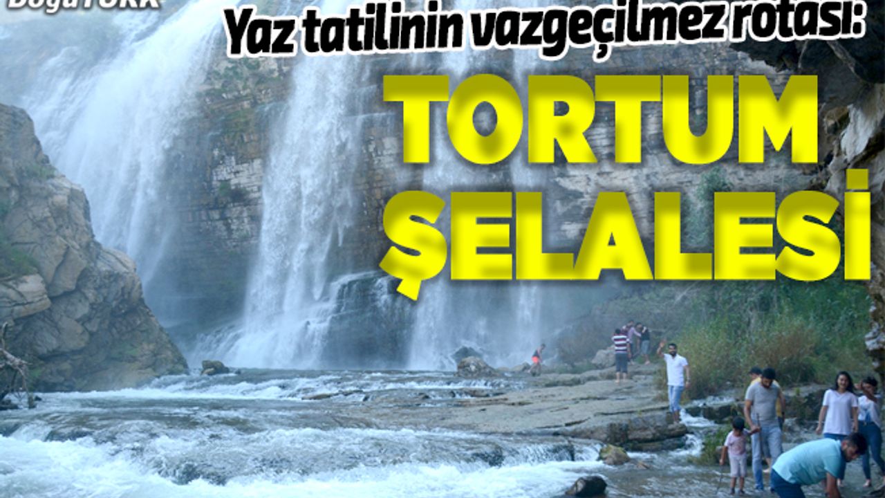 Yaz tatilinin vazgeçilmez rotası: "Tortum Şelalesi"