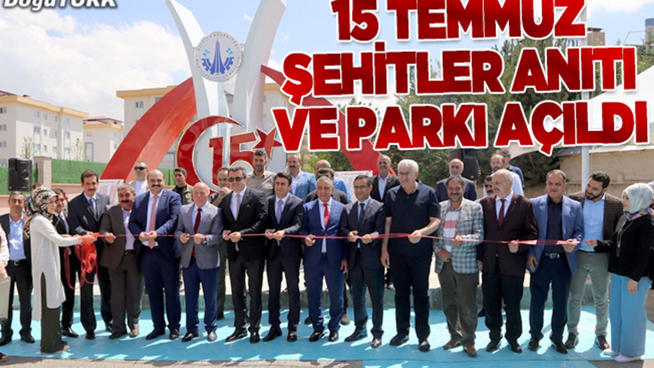 Aziziye’ye ‘15 Temmuz Şehitler Anıtı ve Parkı’