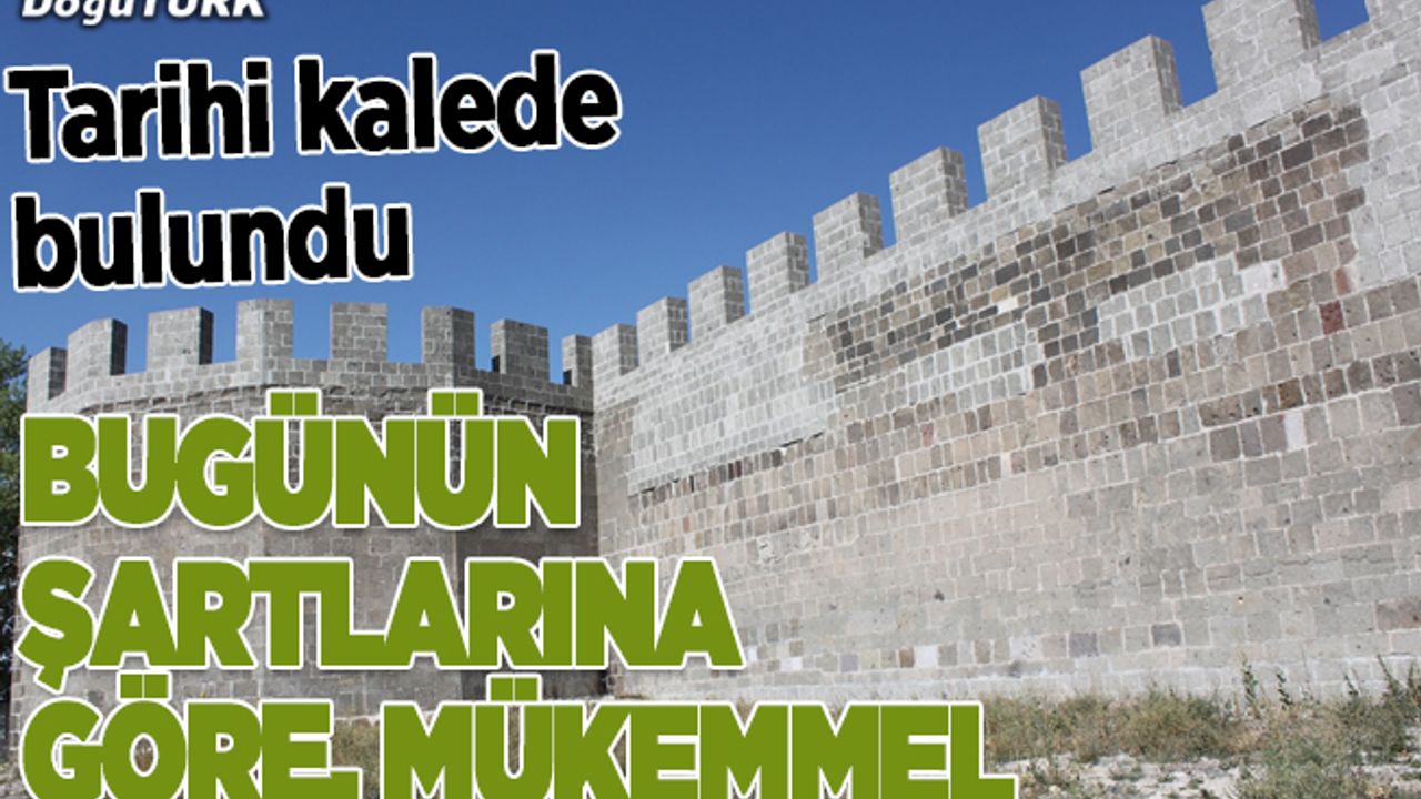 Tarihi Erzurum Kalesi'nde 8 asırlık su isale hattı bulundu