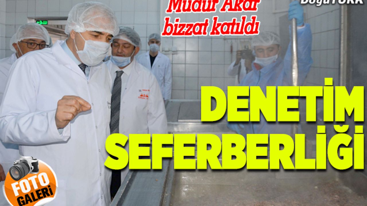 Erzurum'da et üretim tesisleri denetlendi