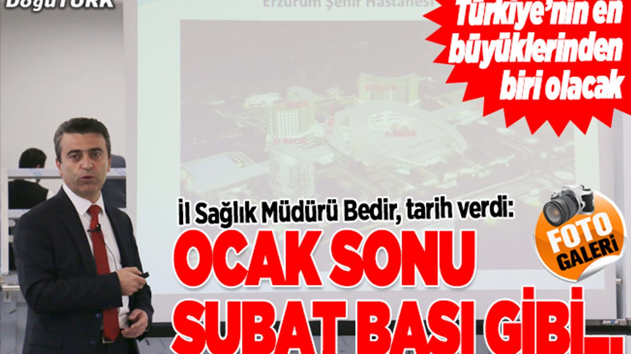 Erzurum Şehir Hastanesinin yüzde 98'i tamamlandı