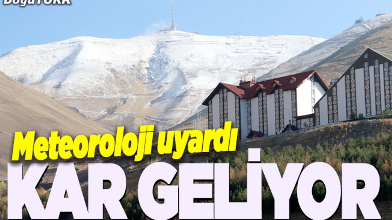 Meteorolojiden Doğu Anadolu'da sağanak ve kar yağışı uyarısı