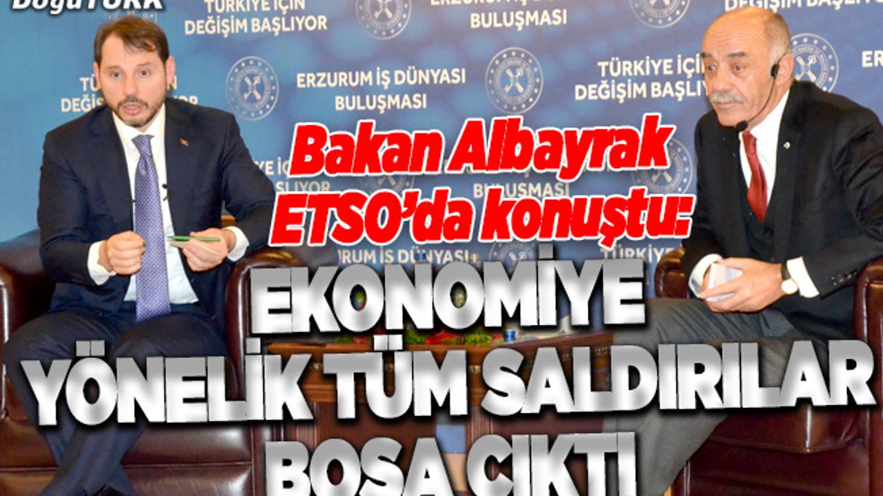 Bakan Albayrak: Ekonomiye yönelik tüm saldırılar boşa çıktı