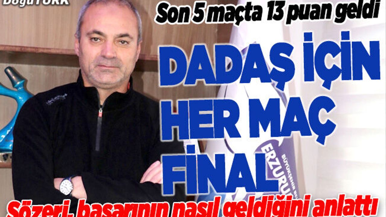 Büyükşehir Belediye Erzurumspor için her maç final