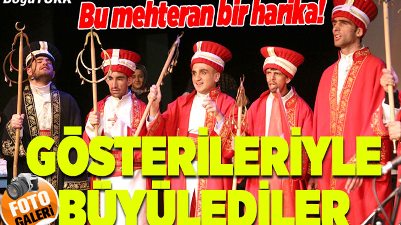 Dünya Engelliler Günü'nde engelliler mehteran gösterisi yaptı