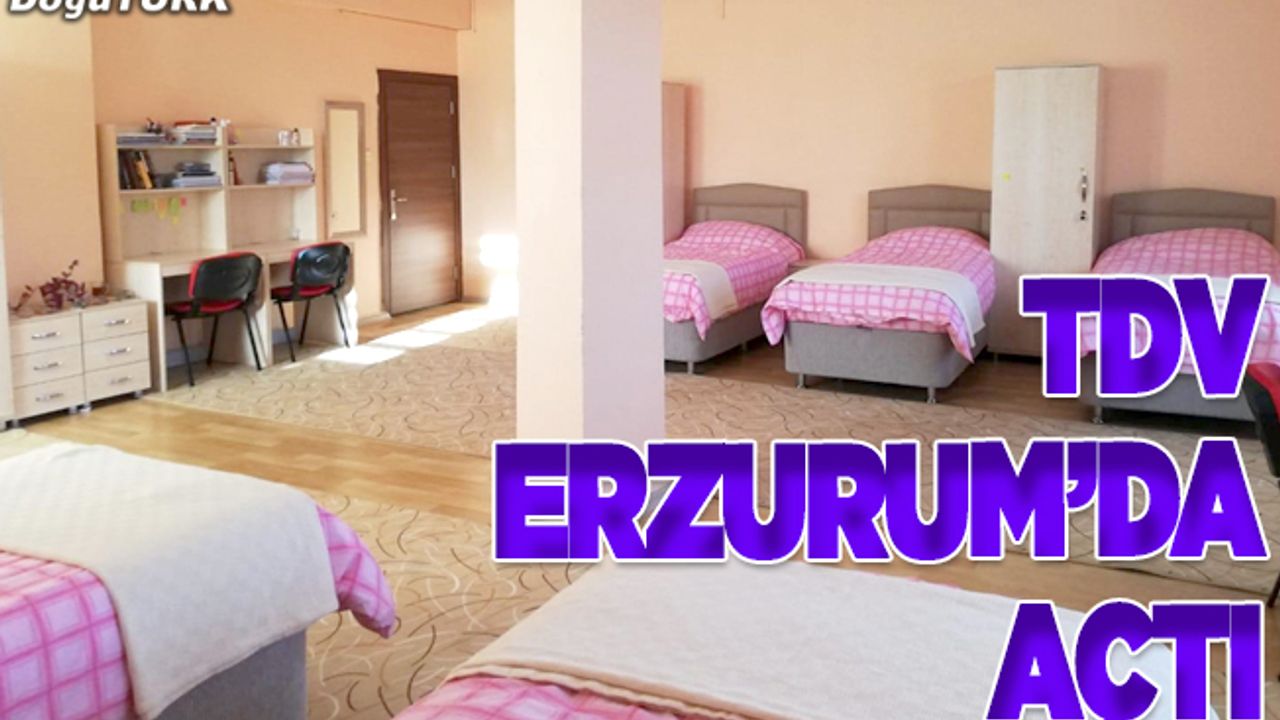 Türkiye Diyanet Vakfı, Erzurum'da yurt açtı