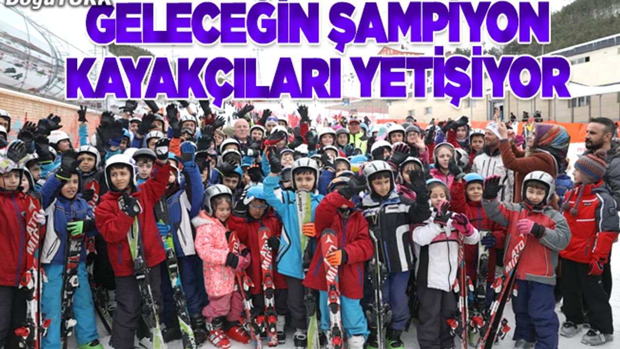 Geleceğin şampiyon kayakçıları eğitimlerini almaya başladı