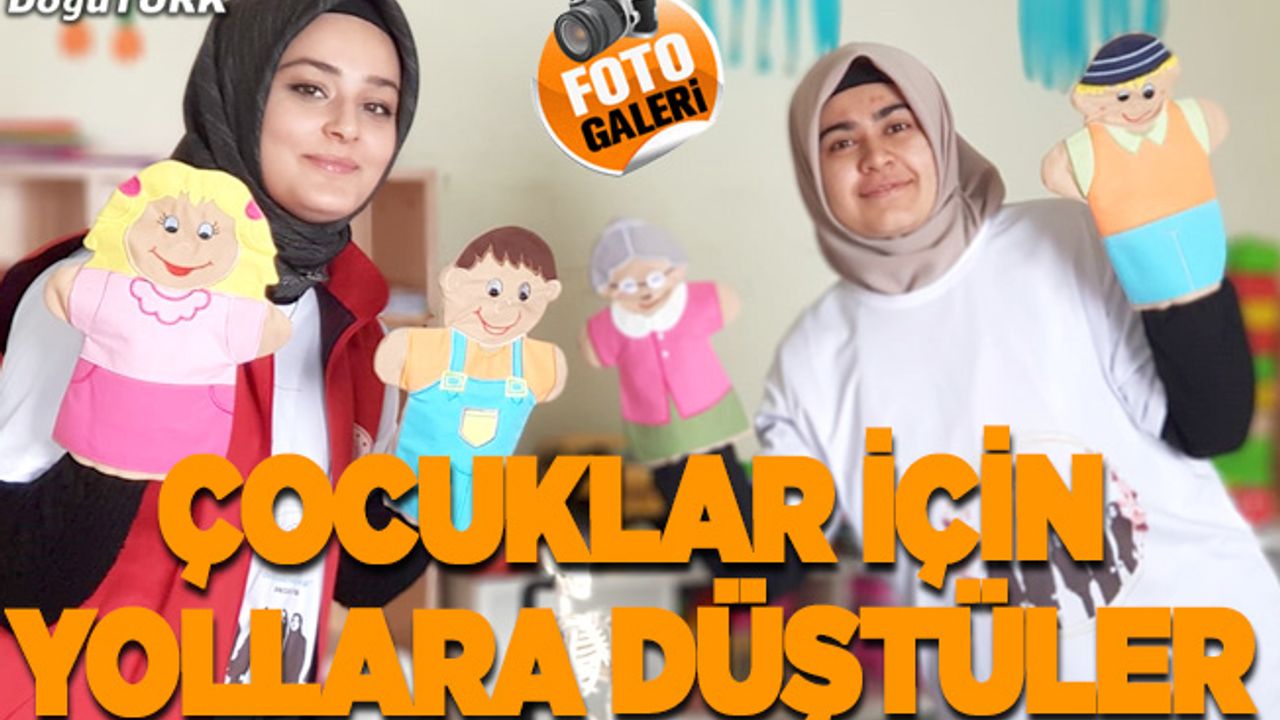 Üniversite öğrencileri ve gönüllüler, çocuklar için yollara düştü
