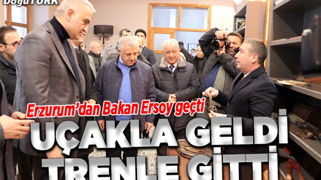 Bakan Ersoy "Doğu Ekspresi" ile yolculuk yaptı