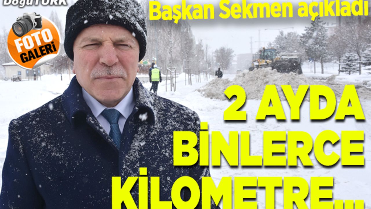 Karla mücadelenin kahramanları 2 ayda binlerce kilometre yol açtı