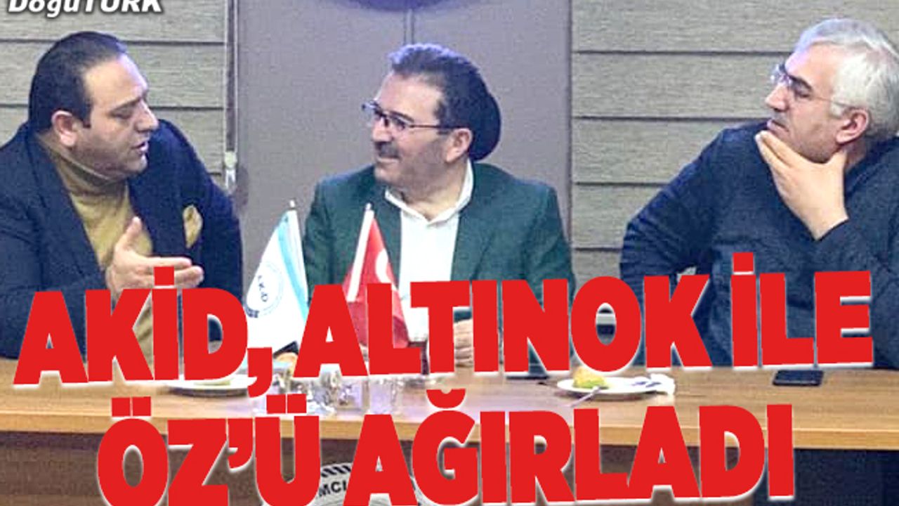 Milletvekili Altınok ile Başkan Öz AKİD’i ziyaret etti
