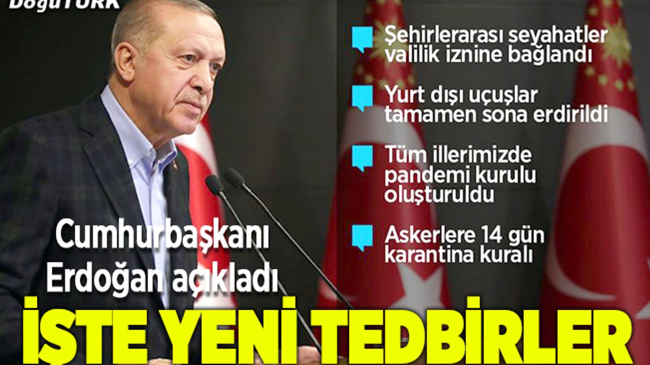 Cumhurbaşkanı Erdoğan: Kovid 19 ile mücadelemizi milletimizle birlikte kararlılıkla sürdürüyoruz