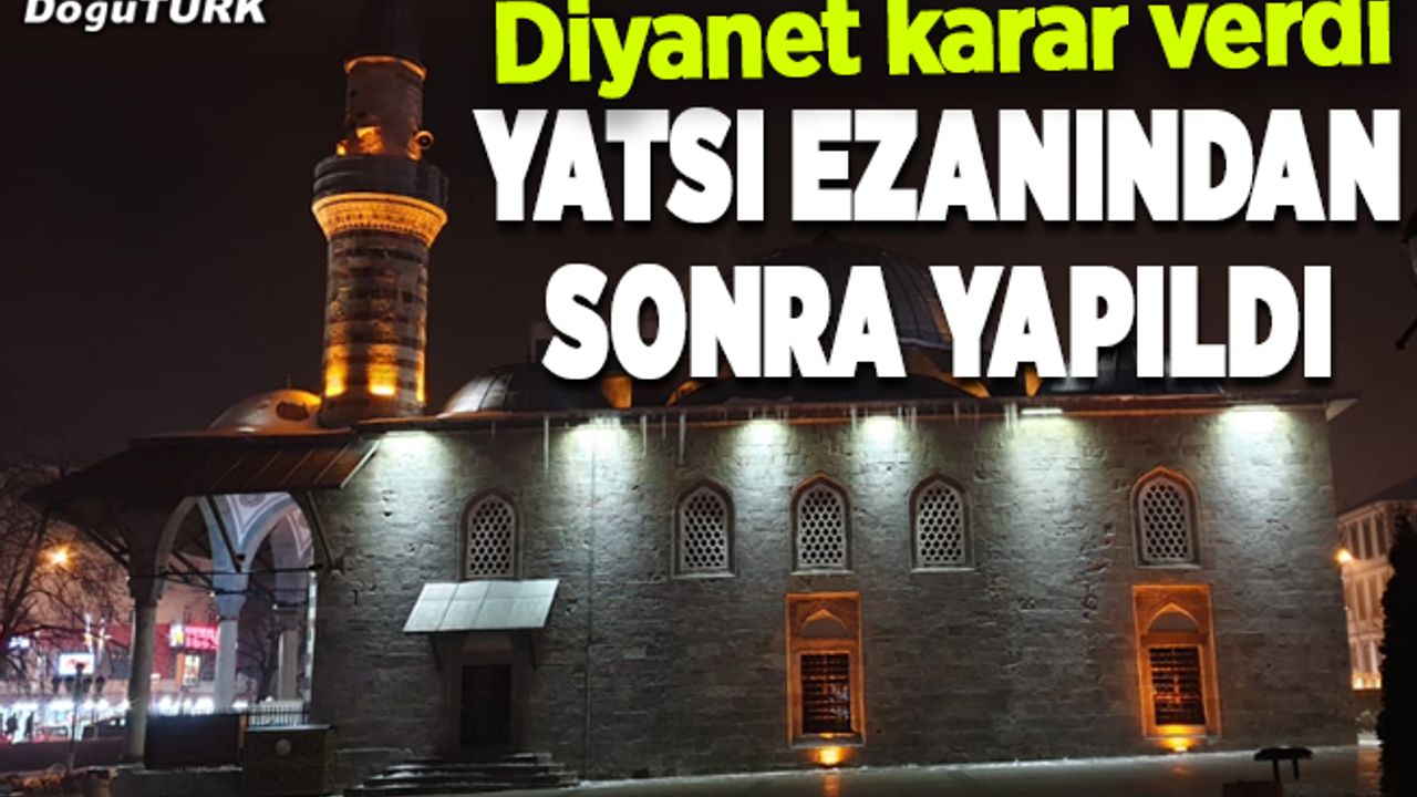Doğu'daki camilerde salgının son bulması için dua edildi