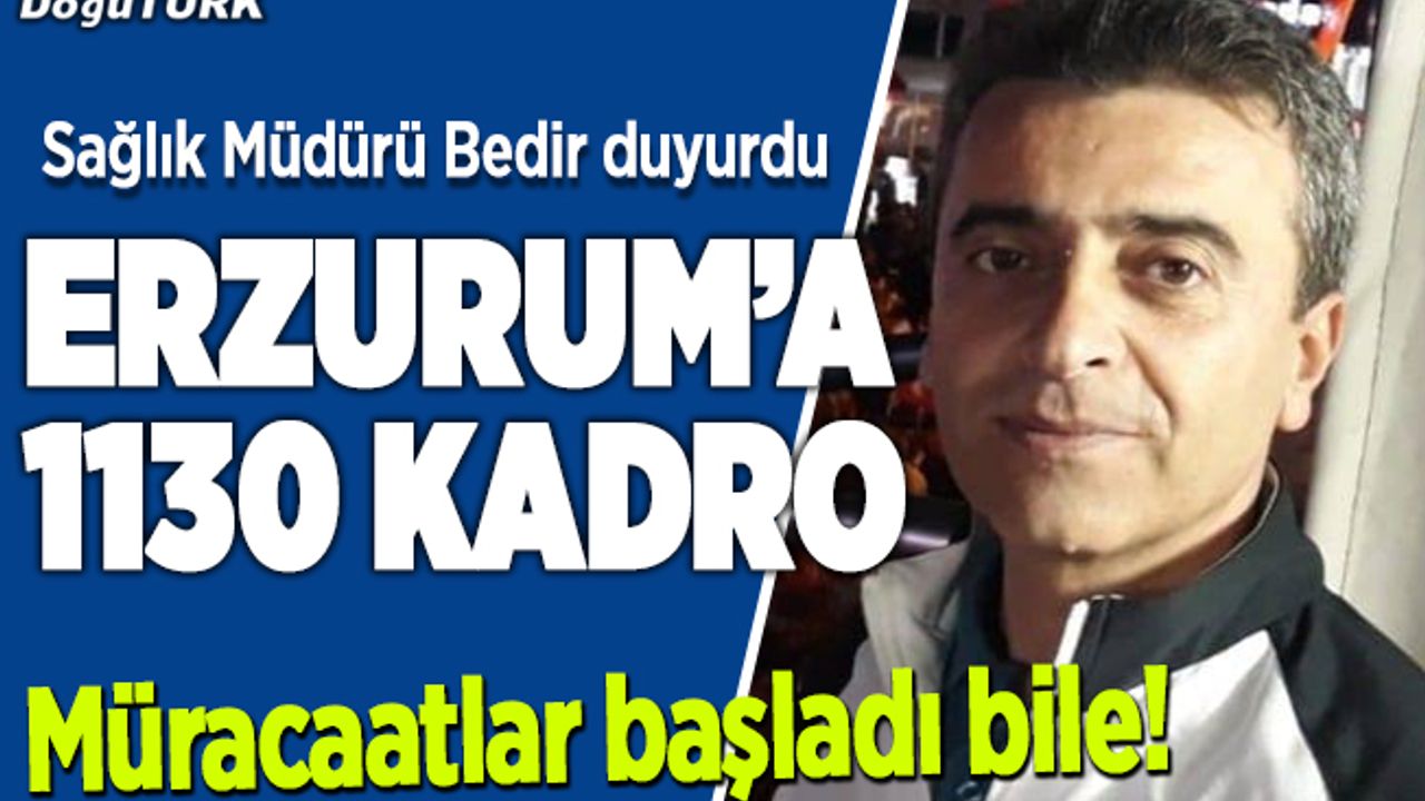 Erzurum’da 1130 kişi alınacak, üstelik sadece kurayla…