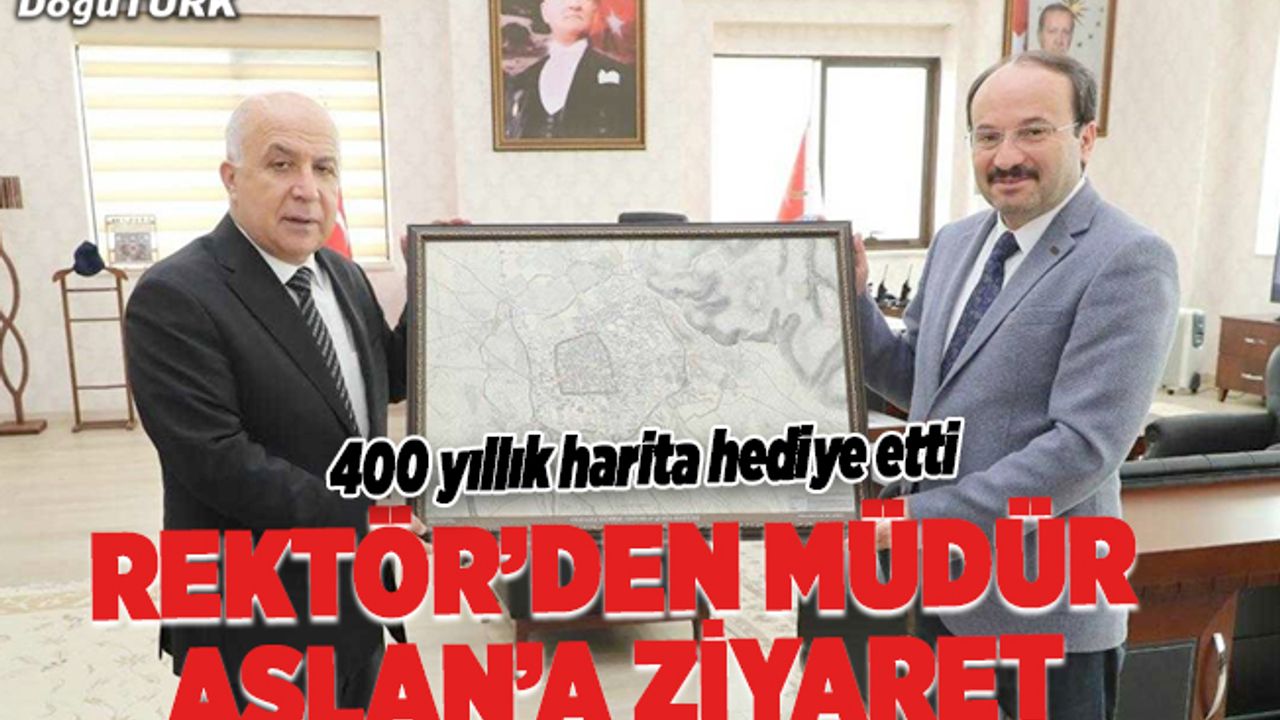 Rektör Çakmak'dan Müdür Aslan'a ziyaret