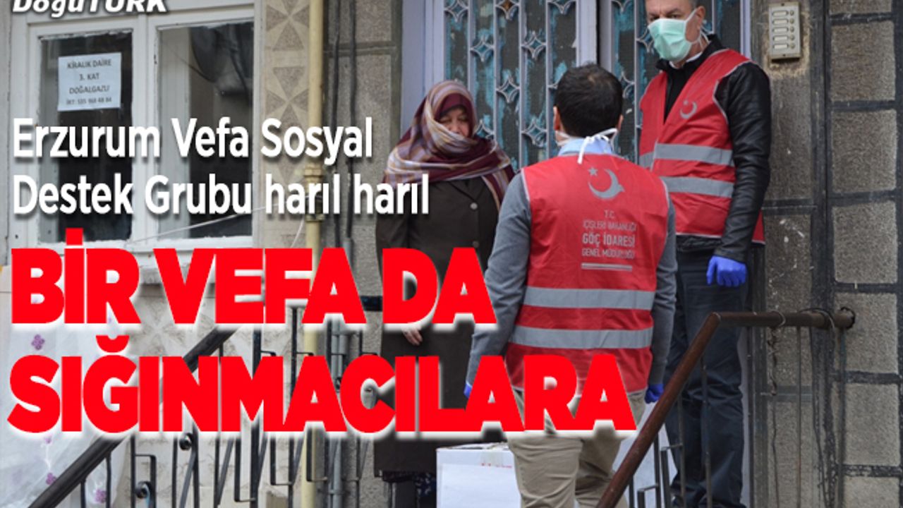 Vefa ekibi 65 yaş ve üstü sığınmacıların da yardımına koşuyor