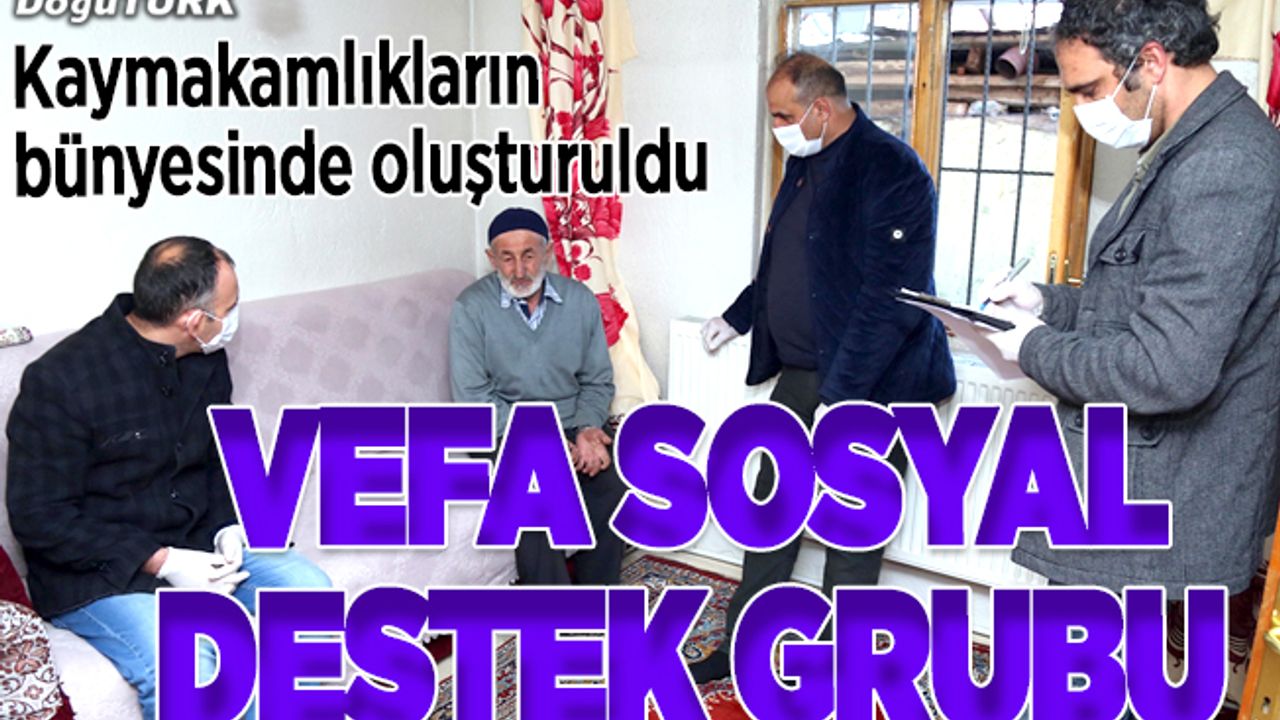 "Vefa Sosyal Destek Grubu" yardıma koşuyor