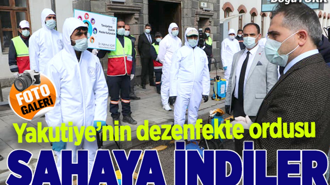 Yakutiye'nin koronavirüs ile mücadele ekipleri iş başında