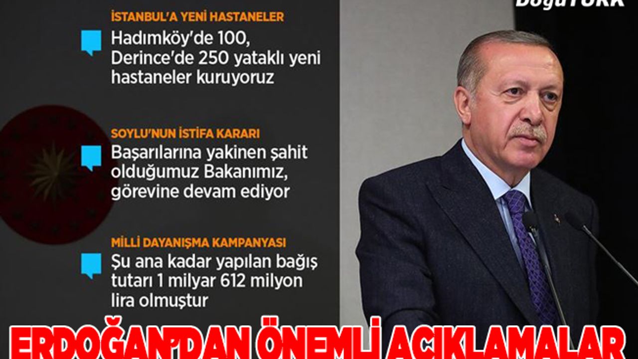 Cumhurbaşkanı Erdoğan: 17-19 Nisan'da sokağa çıkma yasağı uygulanacak