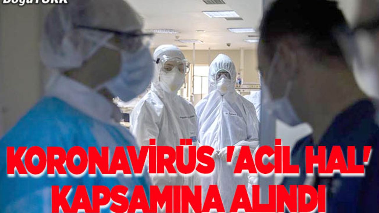 Koronavirüs vakalarının tedavisi 'acil hal' kapsamına alındı