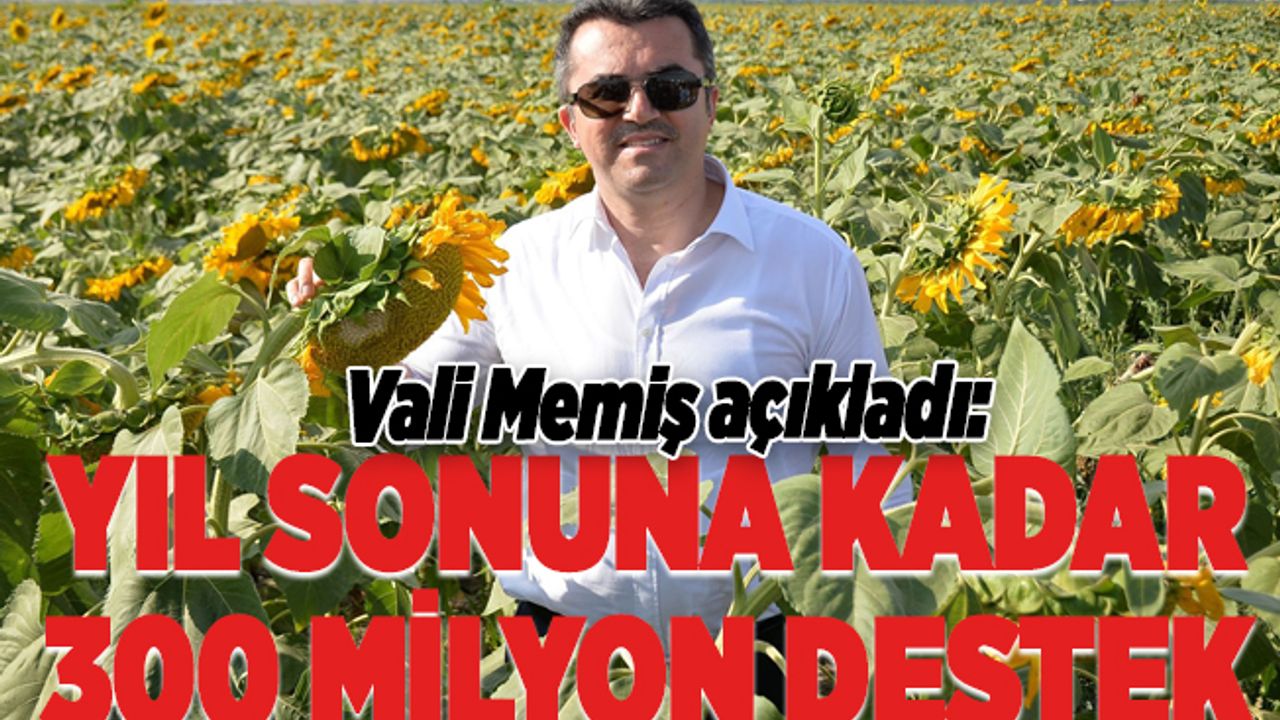 Yılsonuna kadar 300 milyon lira destek