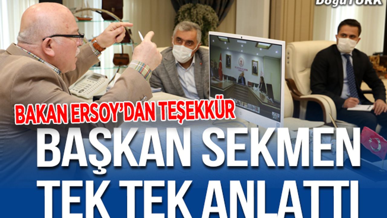 Başkan Sekmen’den Bakan Ersoy’a turizm sunumu