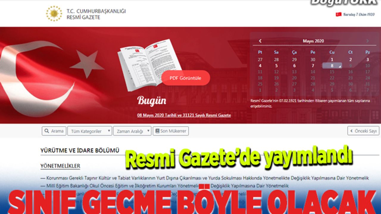 İlk ve ortaokul ile liselerde sınıf geçme esasları belirlendi