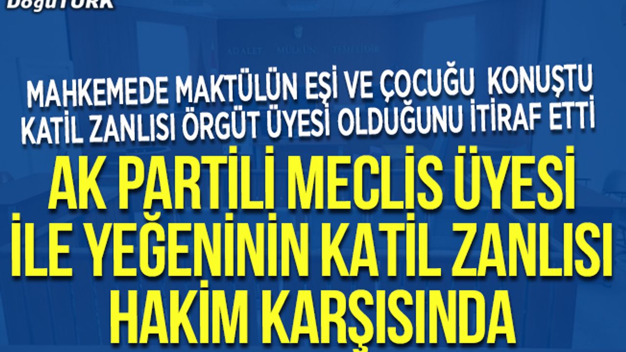 Cinayet zanlısı terörist mahkemede örgüt propagandası yapmaya kalkıştı