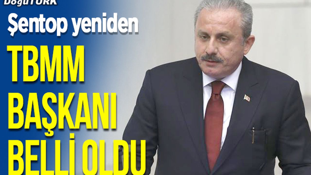 AK Parti'li Mustafa Şentop, yeniden TBMM Başkanı