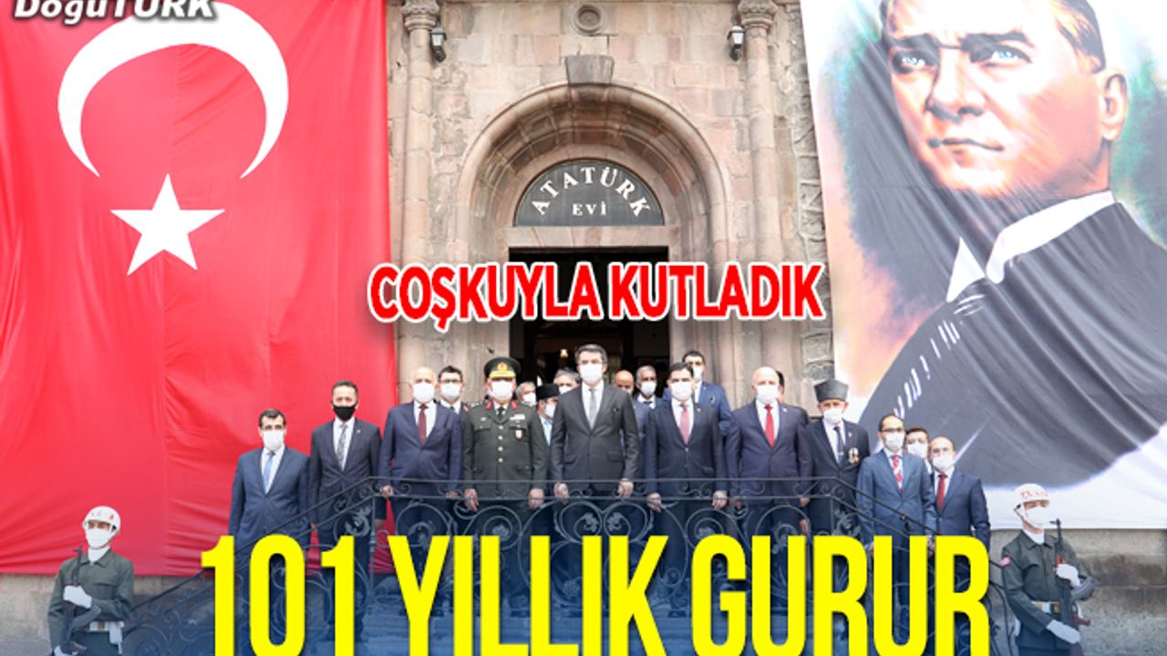 Atatürk'ün Erzurum'a gelişinin 101. yıl dönümü törenle kutlandı