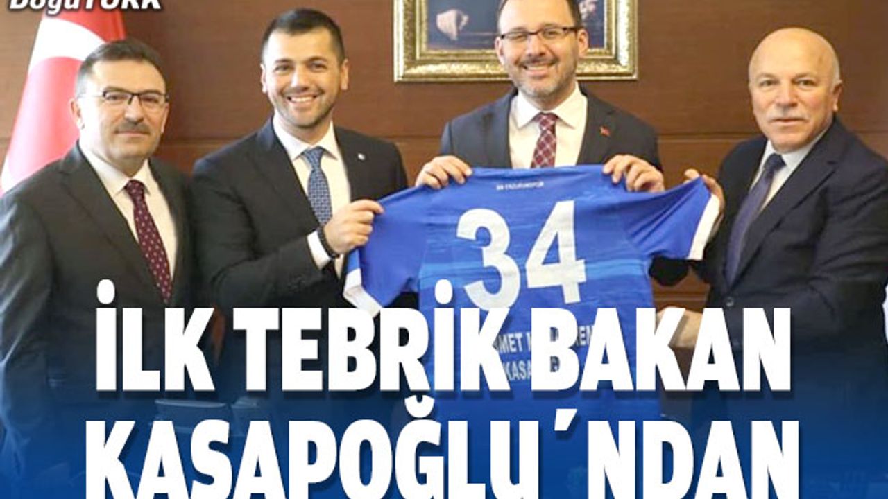Bakan Kasapoğlu'ndan Büyükşehir Belediye Erzurumspor'a tebrik