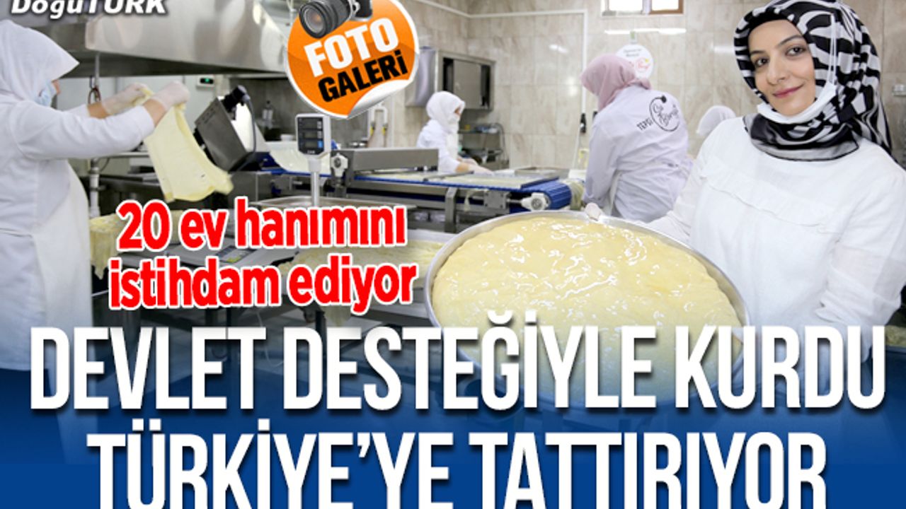 Devlet desteğiyle kurdu, su böreğini Türkiye'ye tattırıyor