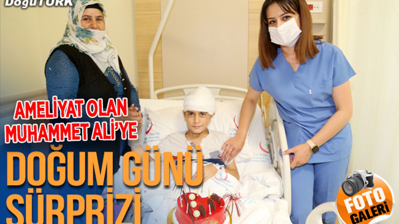 Doğum gününde ameliyat olan Muhammet Ali'ye "pastalı sürpriz"